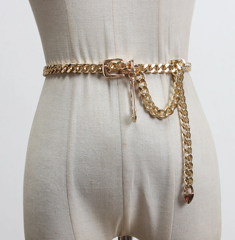 Metal Pendant Belt Women's Fine Decorative Waist Chain