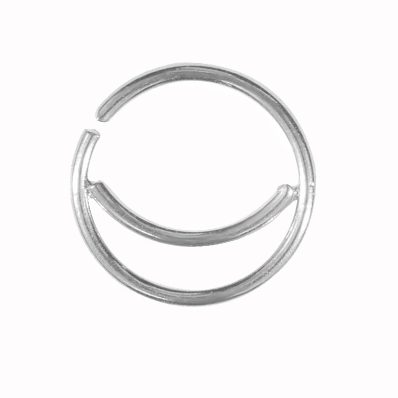 1PC Steel Moon Nose Rings Hoop 20G Fake Nose Septum Rings Piercing Ear Cartilage Tragus 