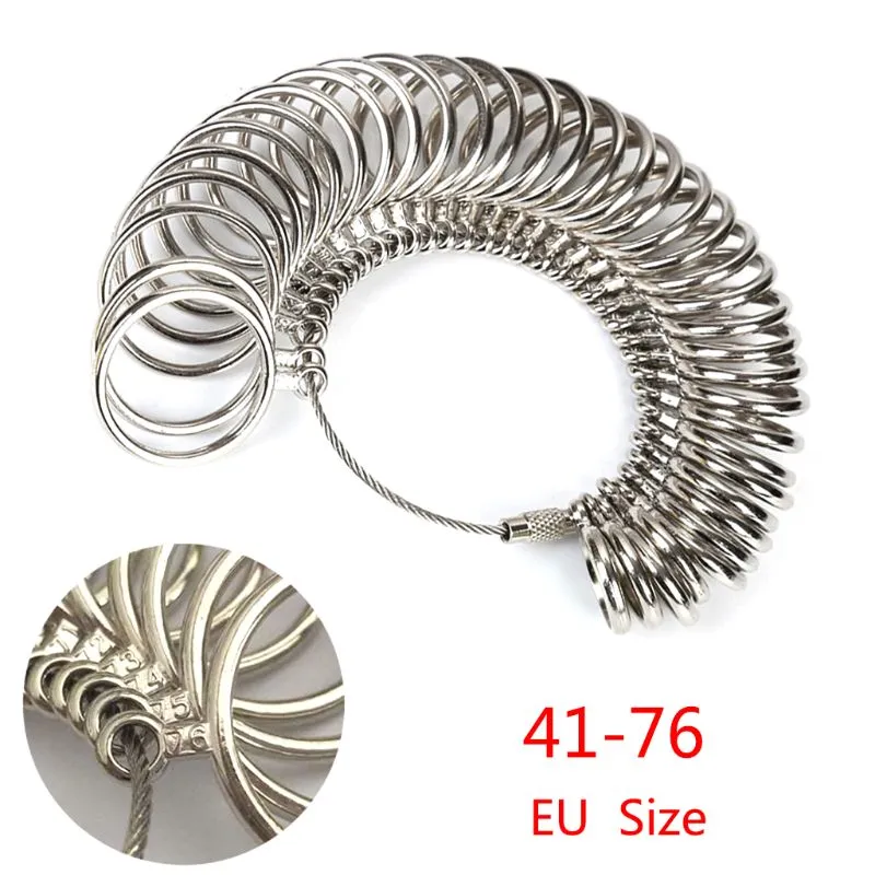 UK Size And US Size Finger Metal Ring Measuring Ring
