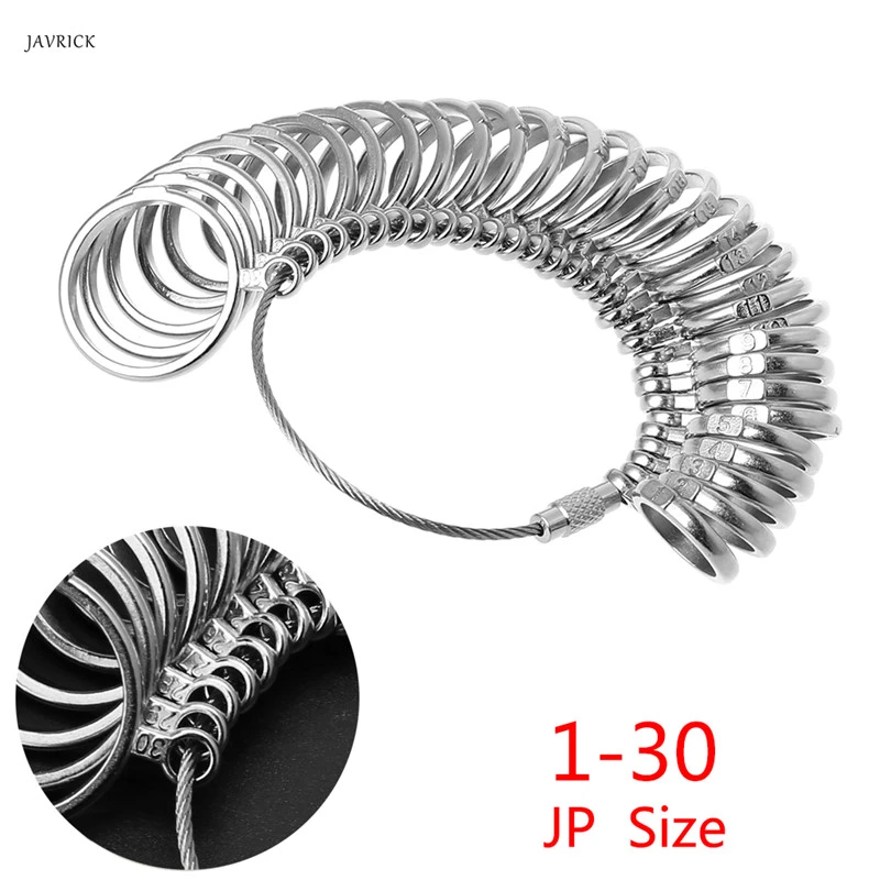 UK Size And US Size Finger Metal Ring Measuring Ring