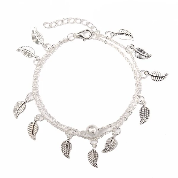 About Double Fringed Ethnic Style Anklet