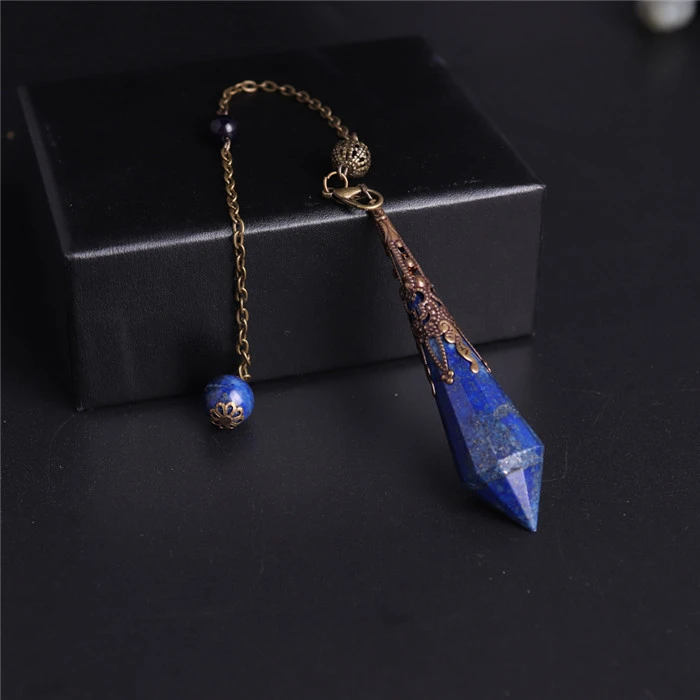 Blue Sandstone Starry Sky Six-Pointed Star Necklace For Men And Women