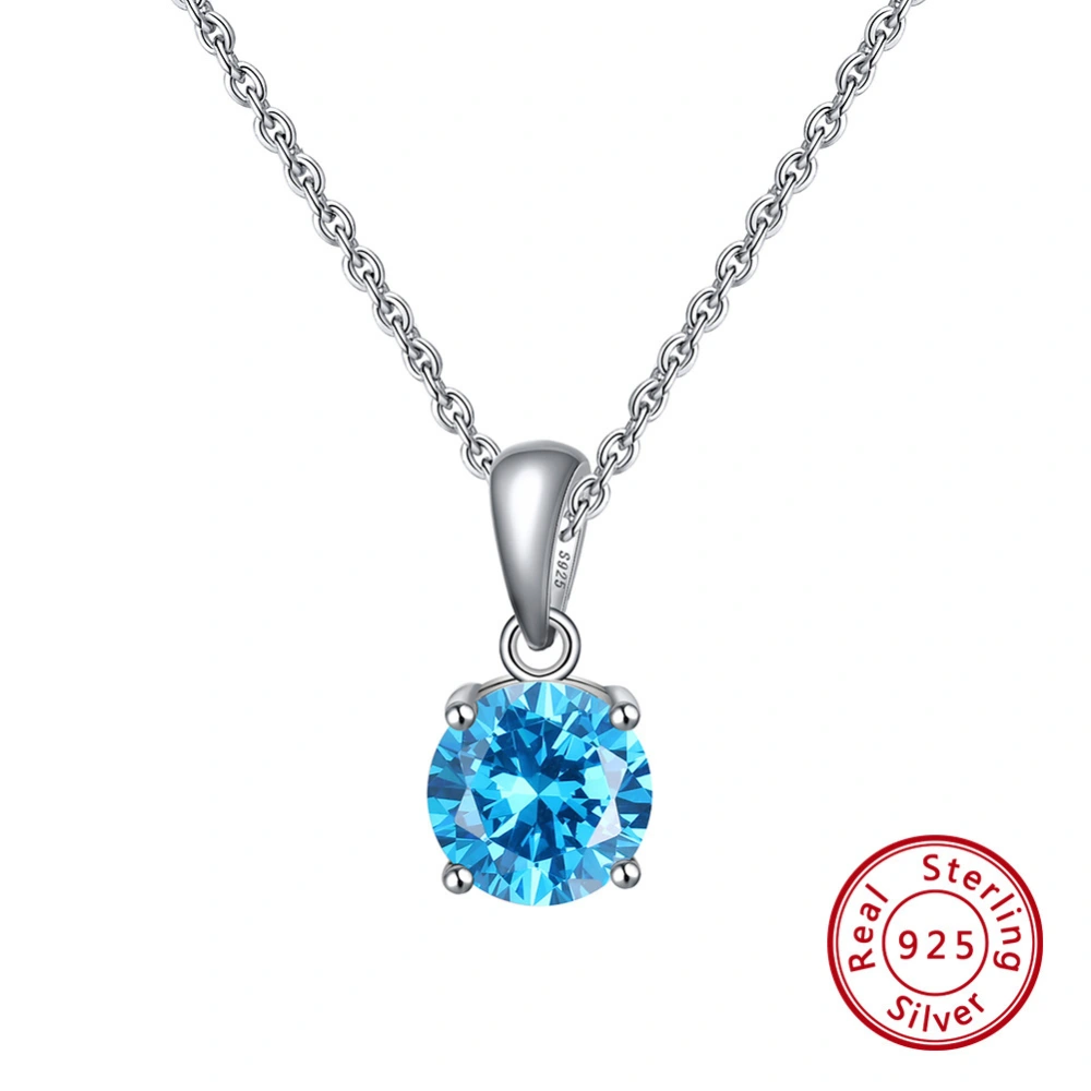 S925 Sterling Silver Diamond Clavicle Necklace