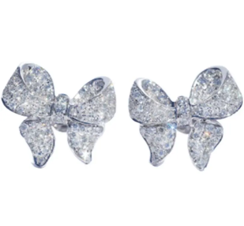 Full Diamond Princess Style Earrings Earrings