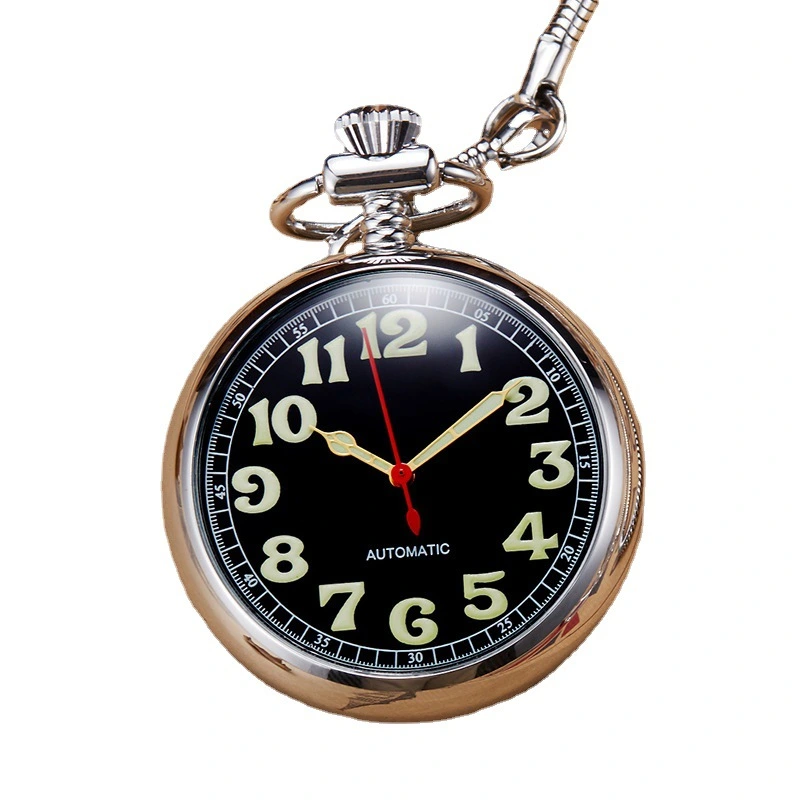 Full Automatic Mechanical Copper Pocket Watch