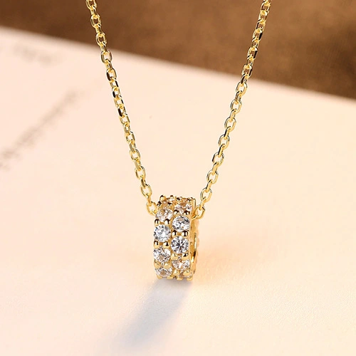 Pendant 18K Real Gold Plated Clavicle Chain