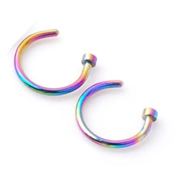 Fashion Creative Titanium Steel C-shaped Nose Ring