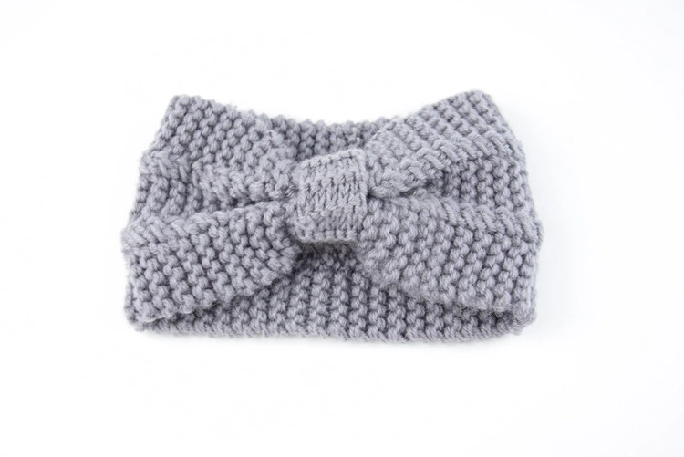 Two Vertical Bow Knitted Headbands