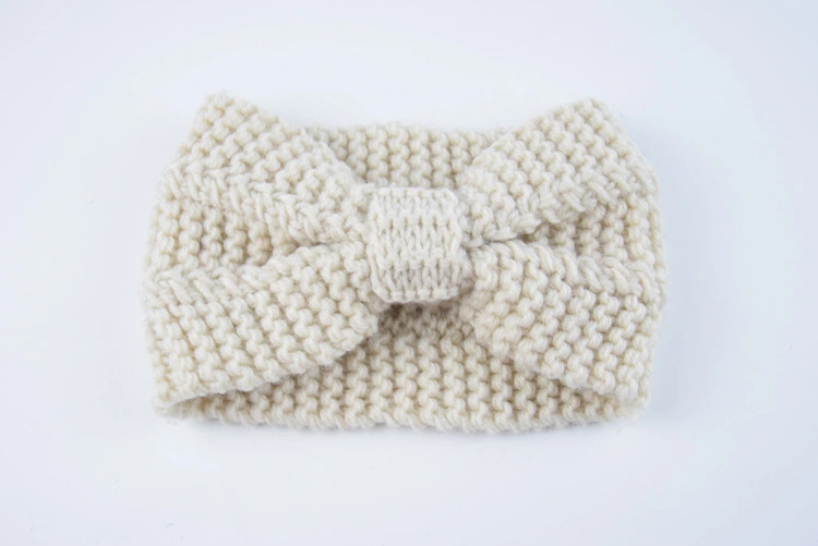Two Vertical Bow Knitted Headbands