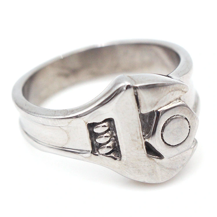 Free Shipping Punk 316L Stainless Steel Silver Color Biker