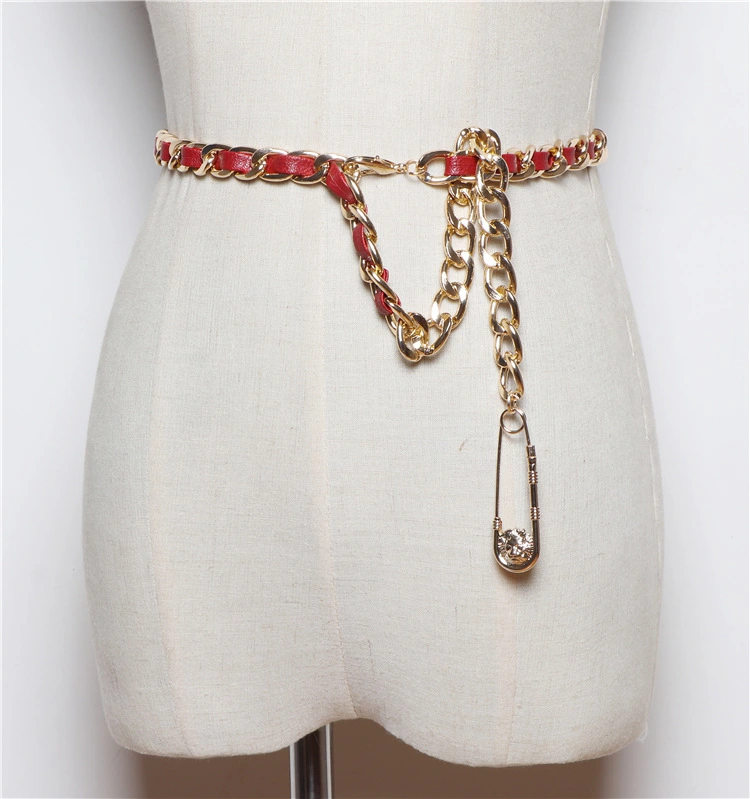 Women's Metal Braided Belt Waist Chain