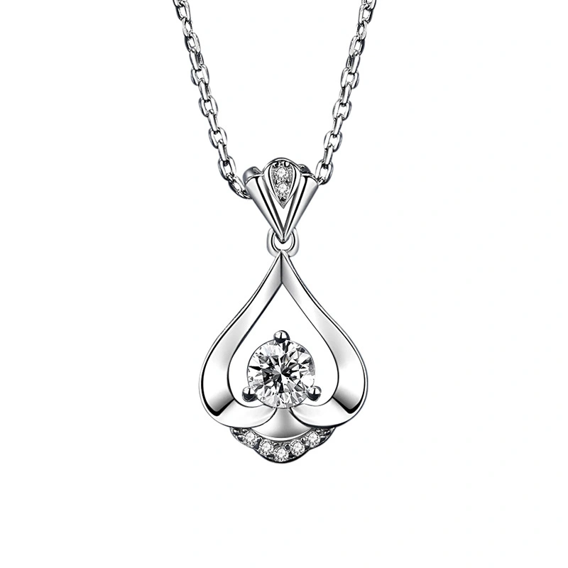 Damira S925 Sterling Silver Smart Iris Flower Water Drop