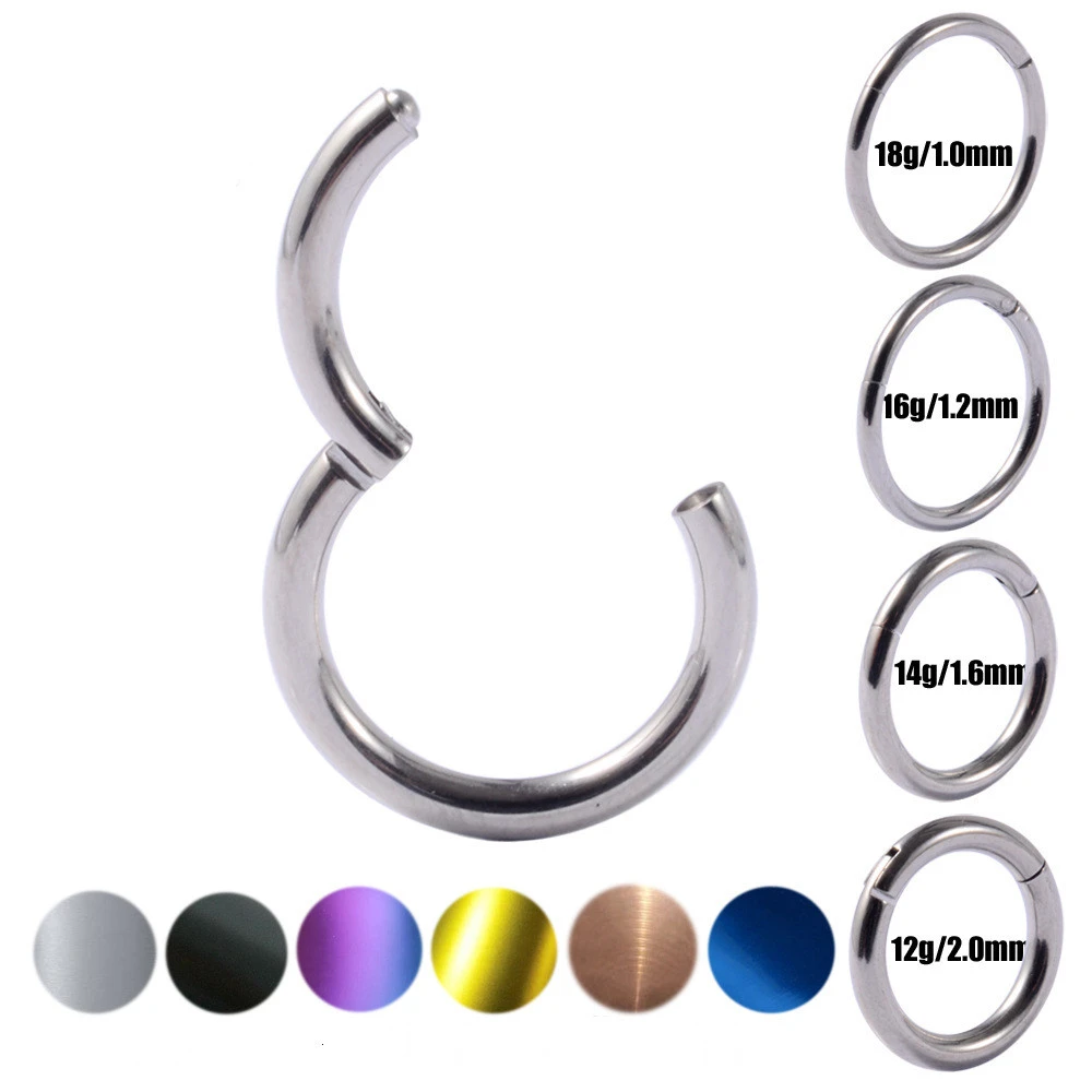 G23 Titanium Piercing Nose Ring Seamless Earrings Lip Interface Ring Multi-purpose Closure