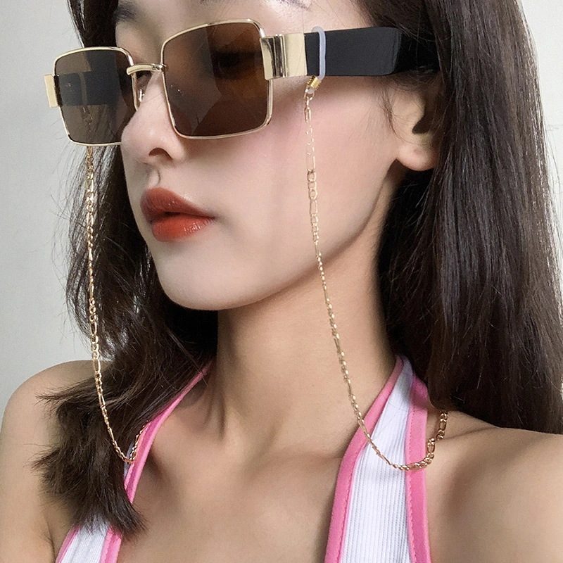 Trendy Hip-hop Geometric Hollow Chain Glasses Chain