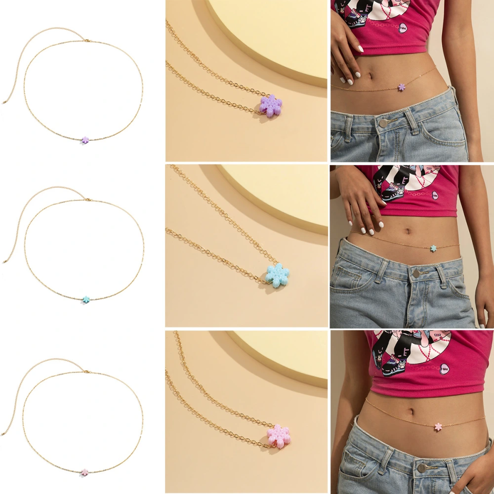 Geometric Color Thin Body Waist Chain