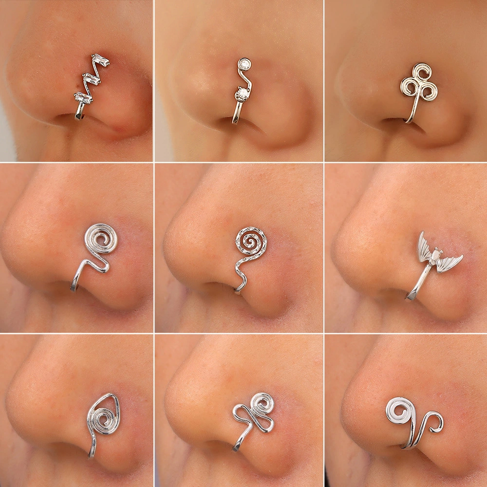 Zircon U-shaped Nose Clip African Personality Free Perforation