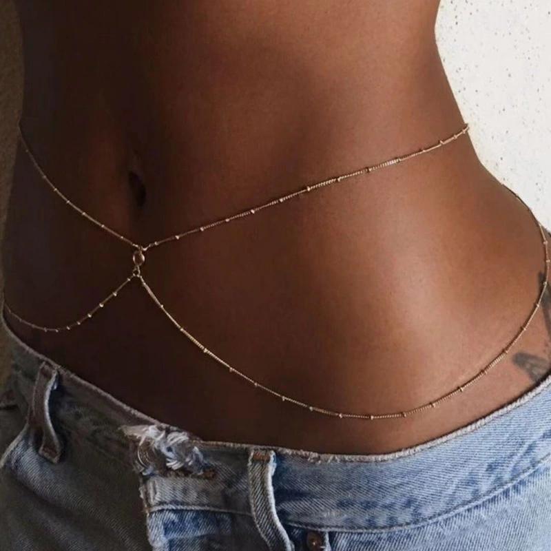 Sexy Casual Lady Street Shot Waist Body Chain