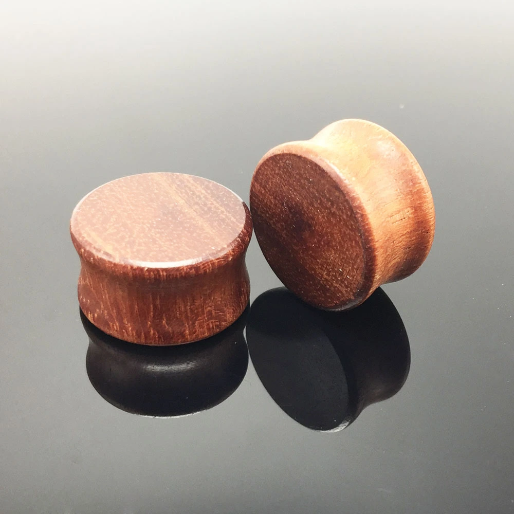 Rosewood Concave Solid Wood Ear Expander