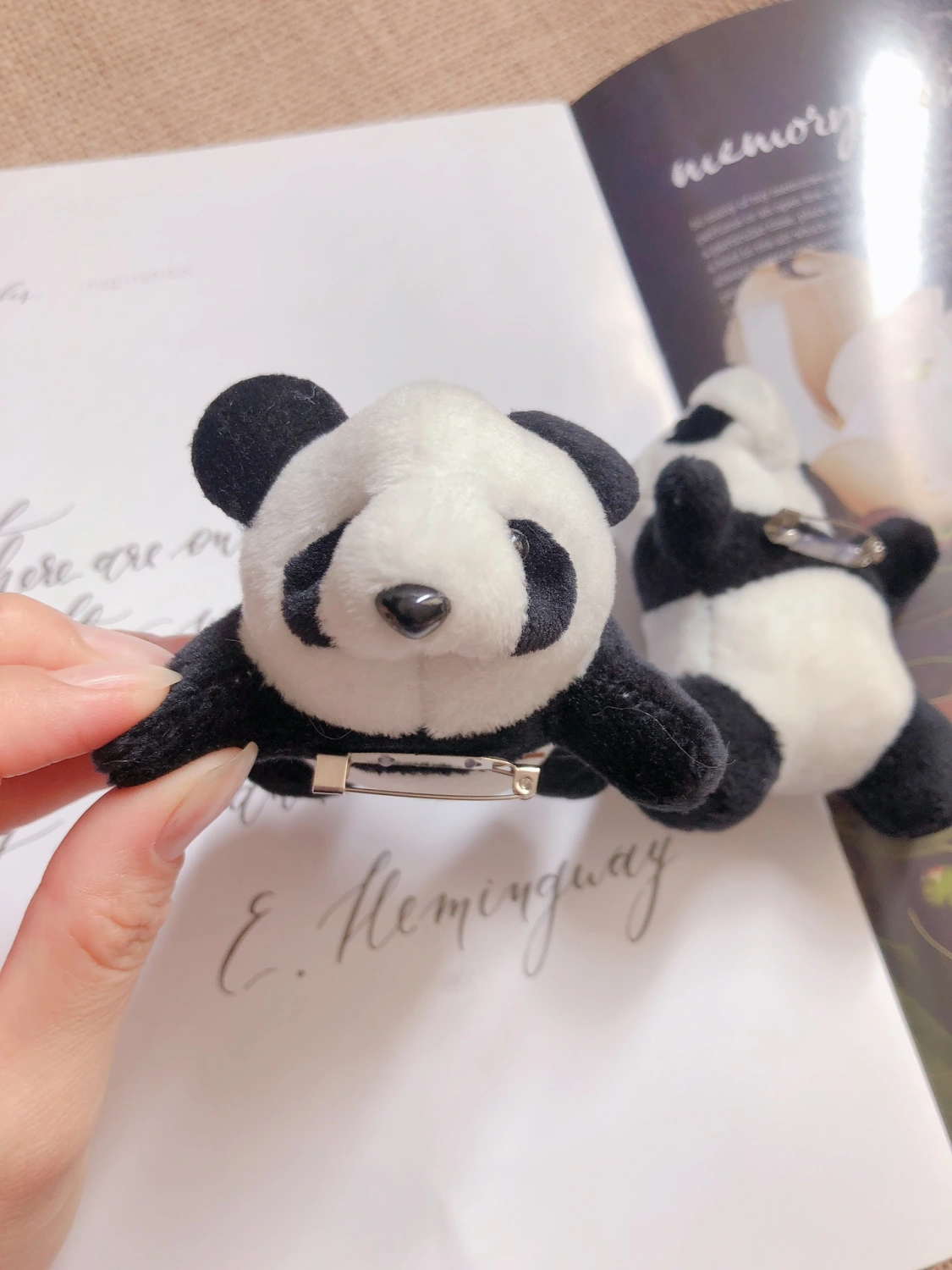 Baby panda Brooch