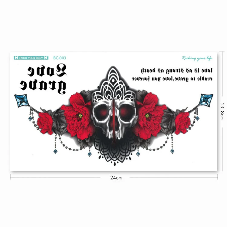 Bow Thigh Tattoo Sticker