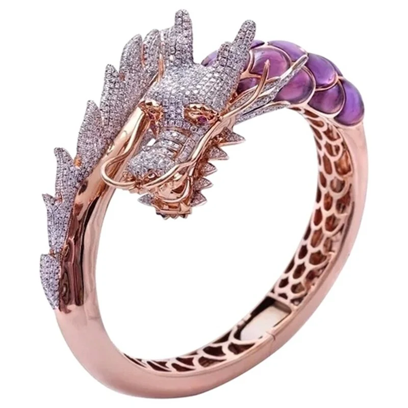 Europe and The United States Plated 18k Rose Gold Two-Tone Ring