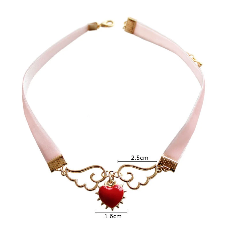 Star stick cherry blossom love necklace collar female