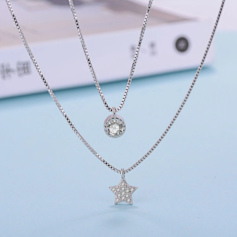 Double star necklace