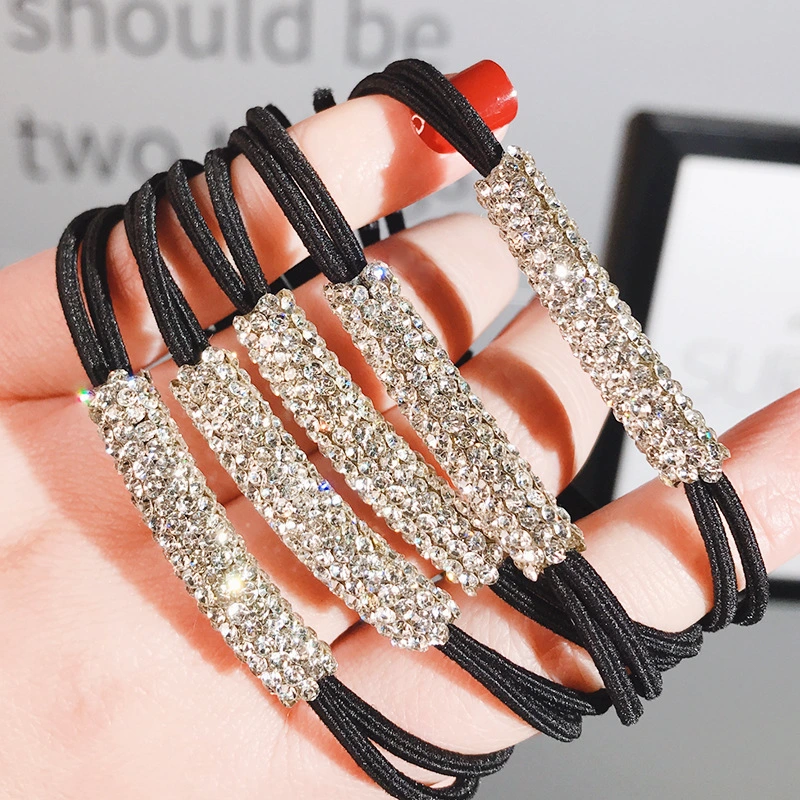 All-match fashion rhinestone hair tie