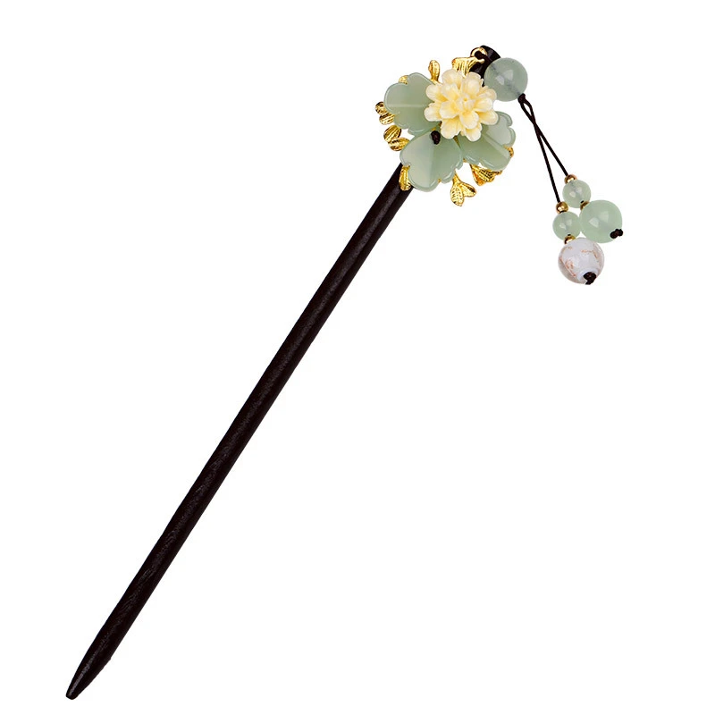 Qipao performance glass jewelry ancient style hairpin