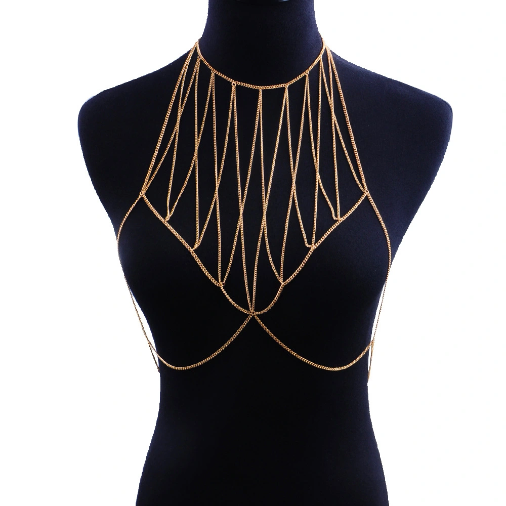 Street Photo Multi Layer Mesh Chain Body Chain Female