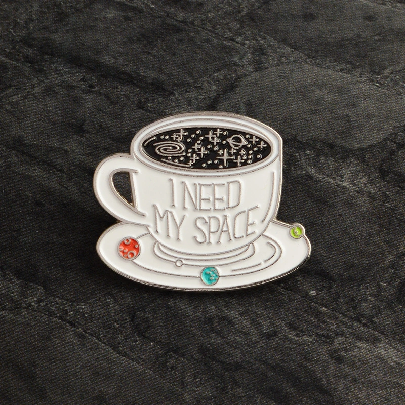 Creative brooch coffee cup