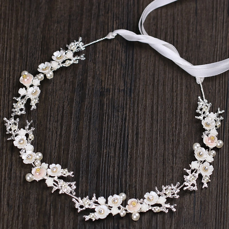 Bridal wedding flower headdress hair band