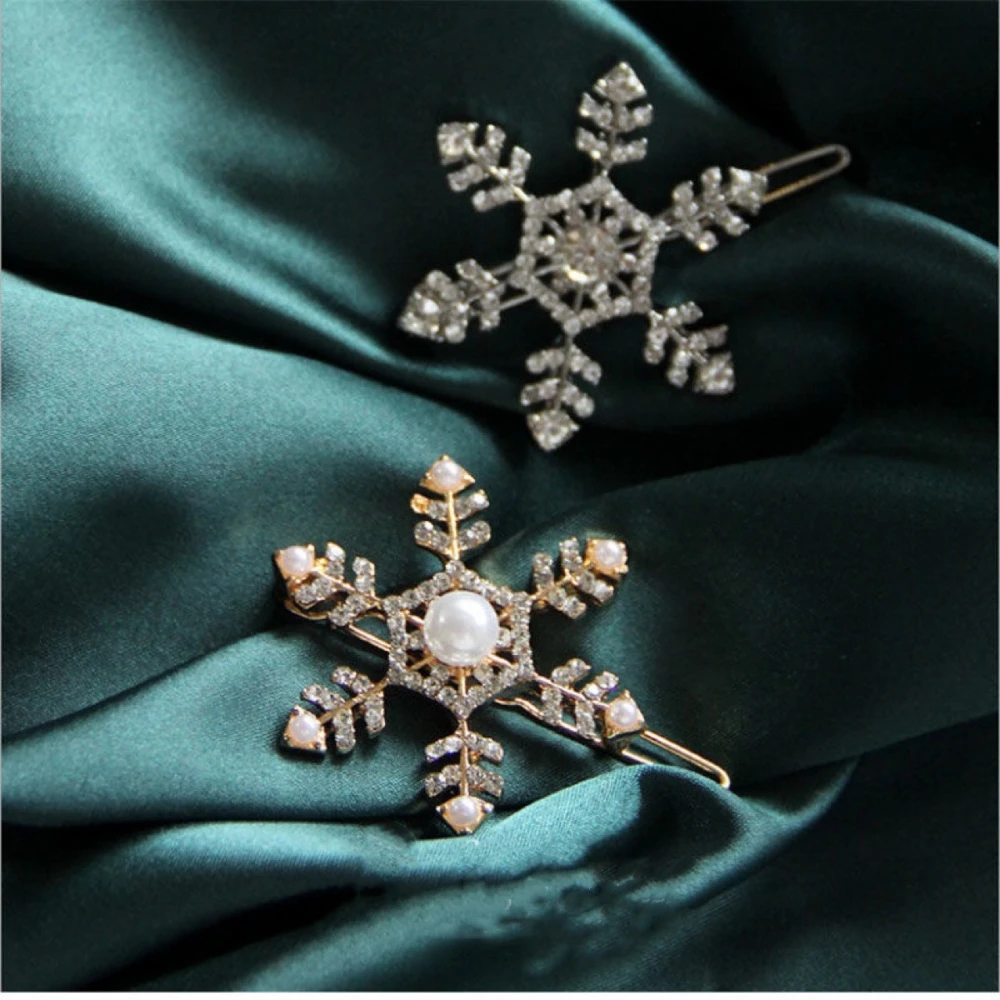 Diamond hairpin simple and versatile snowflake hairpin