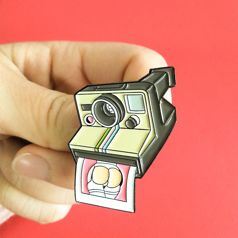 Cartoon camera photography funny brooch