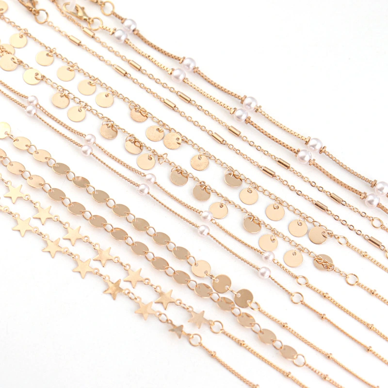 Copper plated glasses craft chain