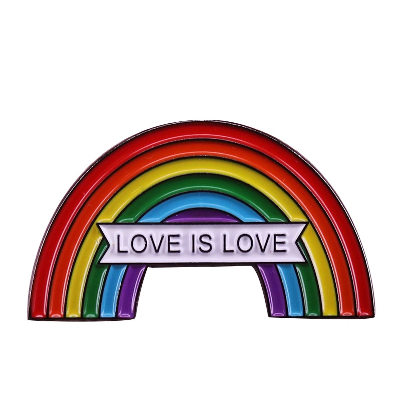 Stylish Love Equality Rainbow Gay Pride Badge