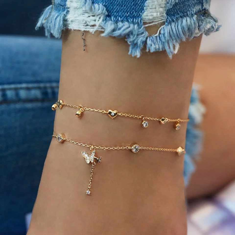 Butterfly Love Multi-layer Anklet