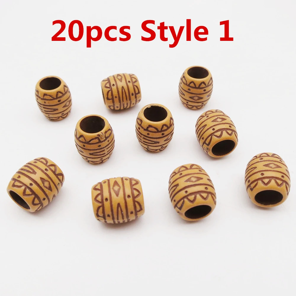 Resin Plastic Reggae Hair Extension Ring