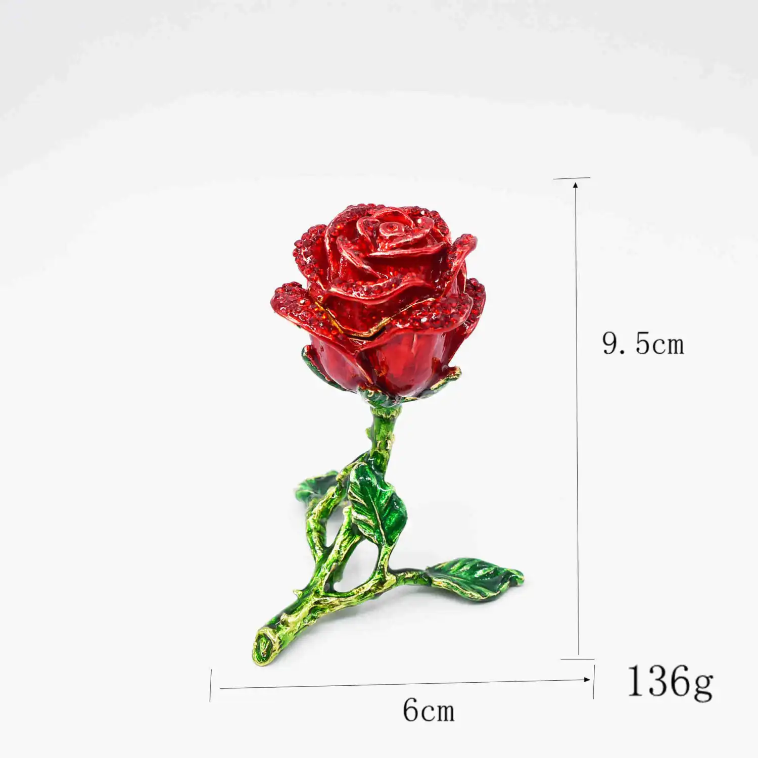 Diamond Rose Ring Box