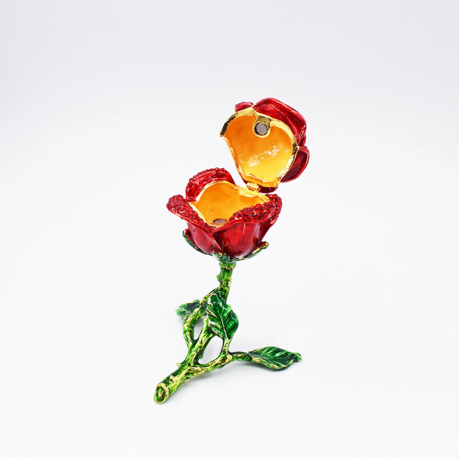 Diamond Rose Ring Box