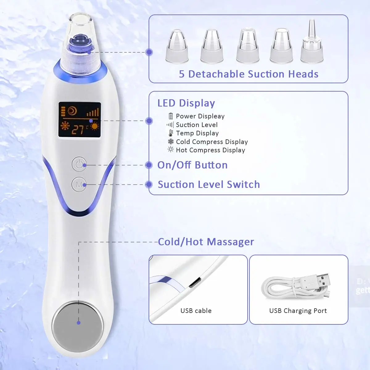 Electric black suction instrument