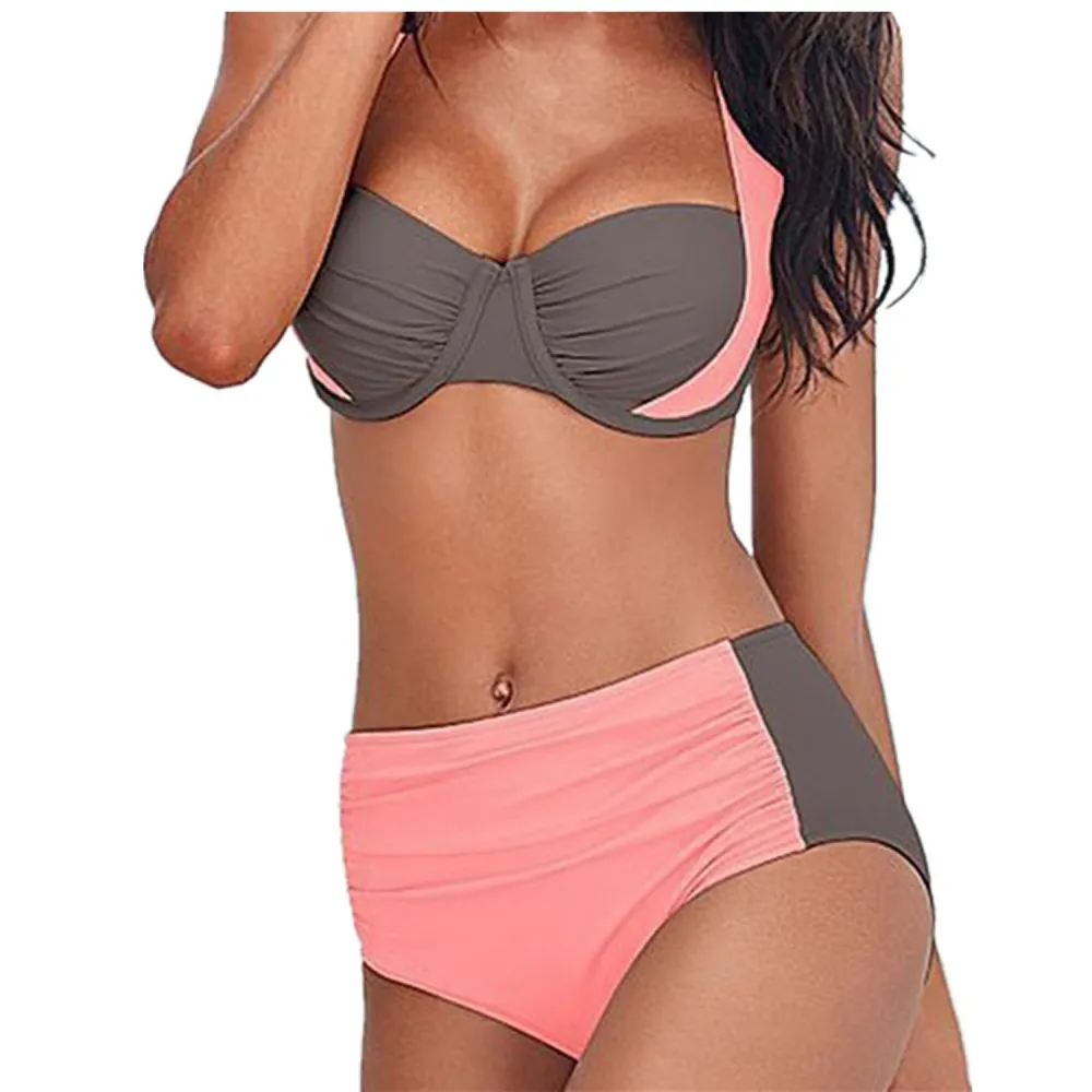 New Style Sexy Bikini High Waist Swimsuit Women Halter