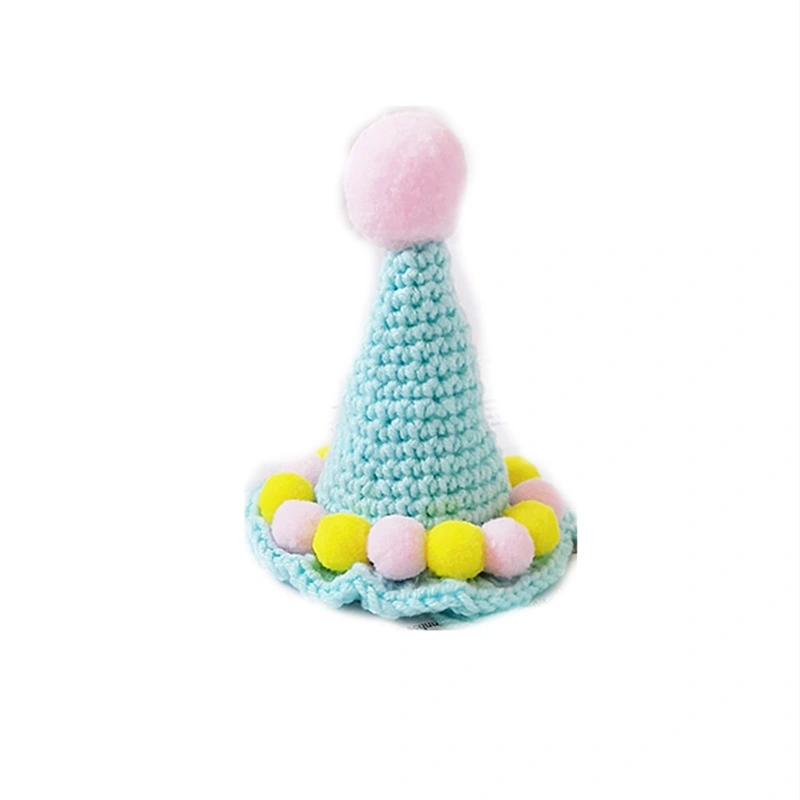 Pet Cute Ice Cream Knitting Wool Birthday Hat