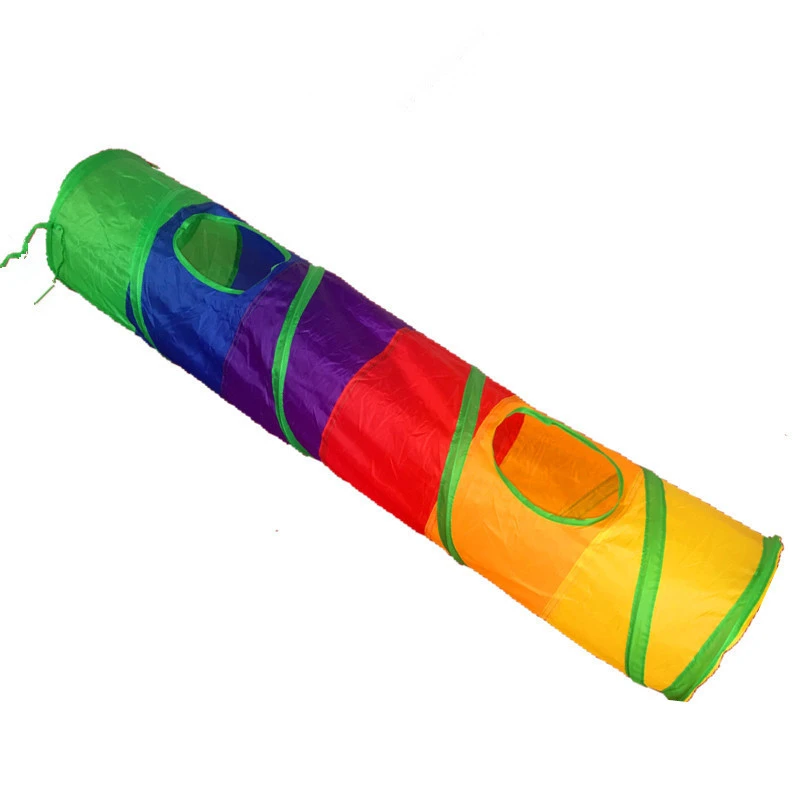 Rainbow Cat Tunnel Color Cat Climbing Frame Cat Litter