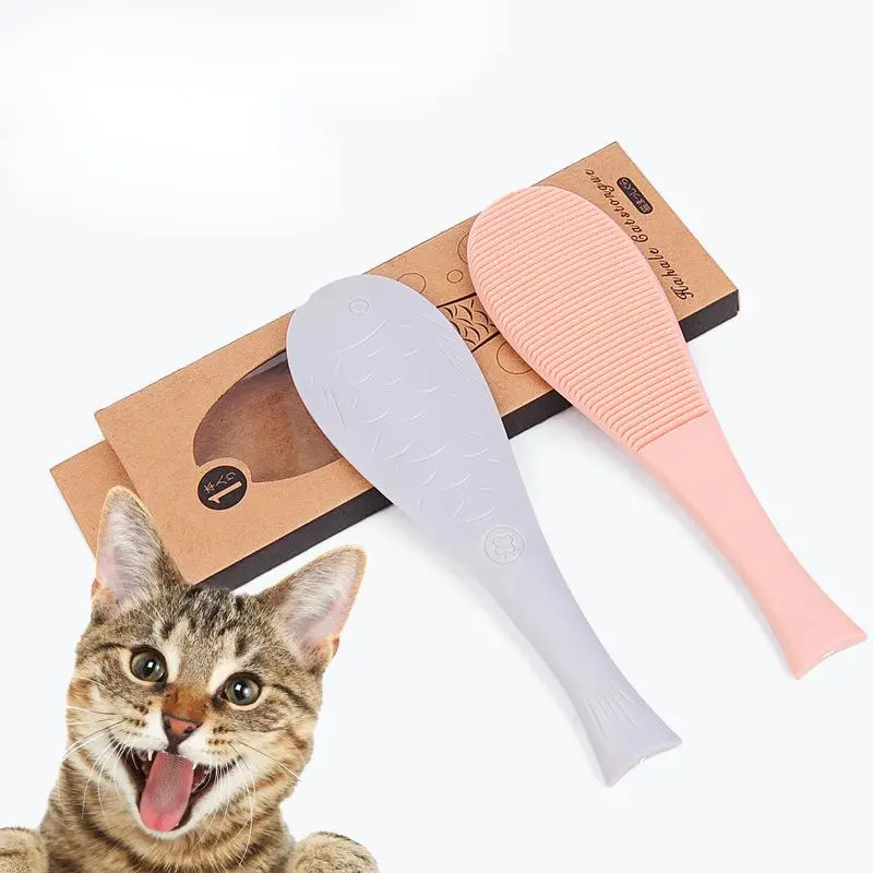 Fish-shaped Simulation Barbed Cat Tongue Comb