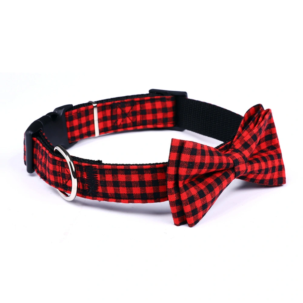 British Plaid Pet Bow Tie Collar Cat Dog Traction Bow Tie