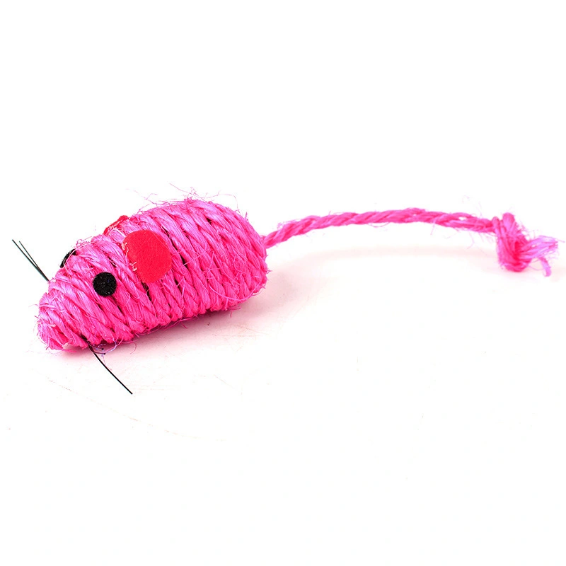 Cat Wear-resistant Sisal Toy Mouse Head