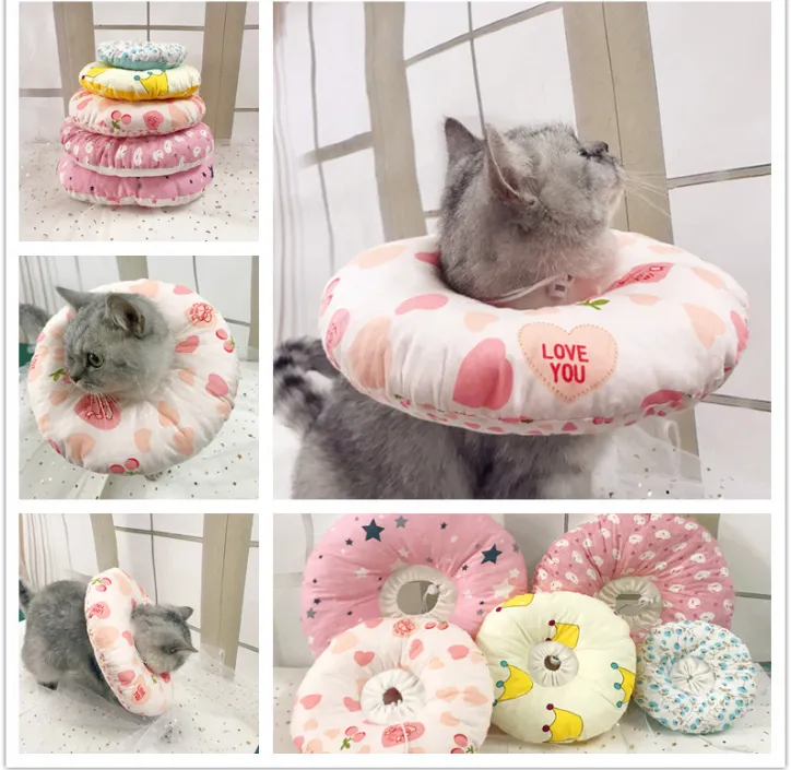 Soft Cute Cloth Pure Sponge Cat Collar Collar Headgear