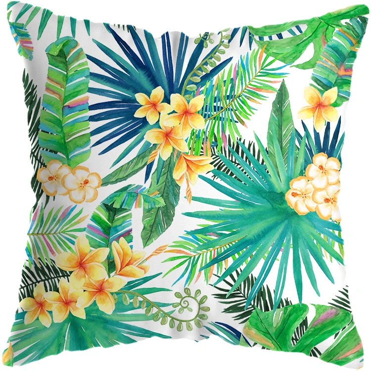 Tropical Plant Cushion Cover Living Room Sofa