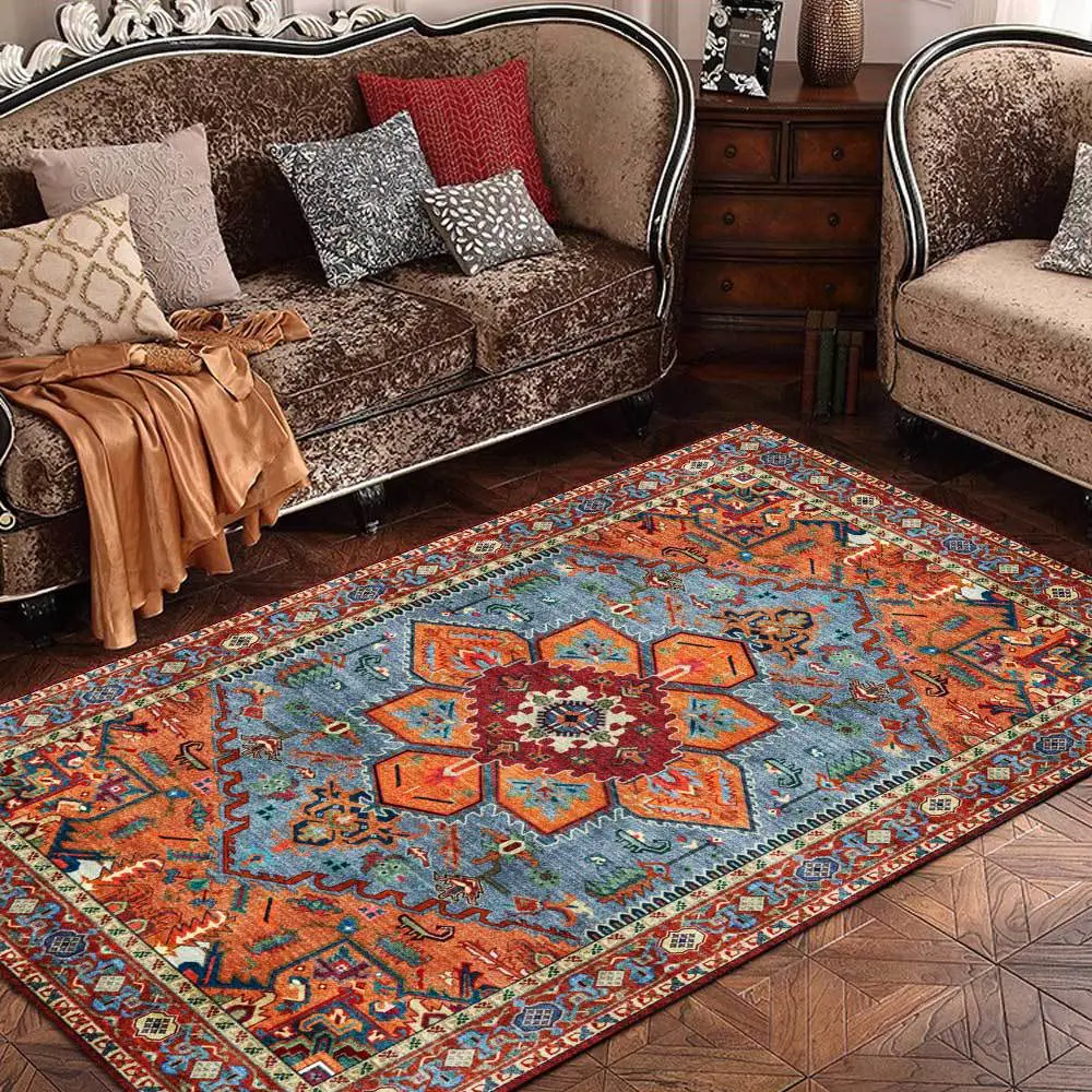 Geometric Ethnic Style Living Room Bedroom Bedside Carpet Floor Mats